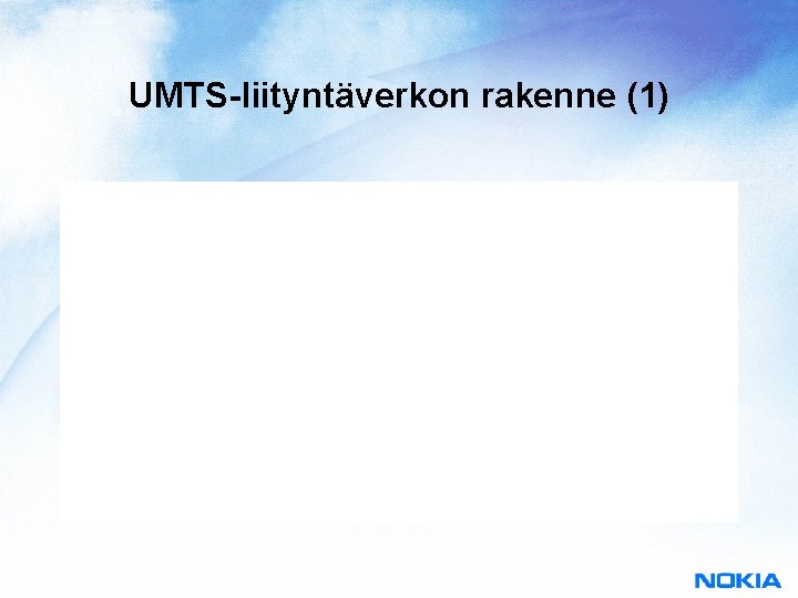 UMTS-liityntäverkon rakenne (1) 