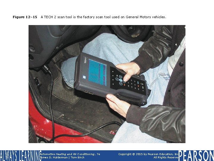 Figure 12– 15 A TECH 2 scan tool is the factory scan tool used