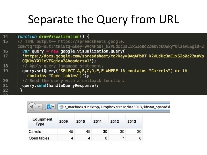 Separate the Query from URL 