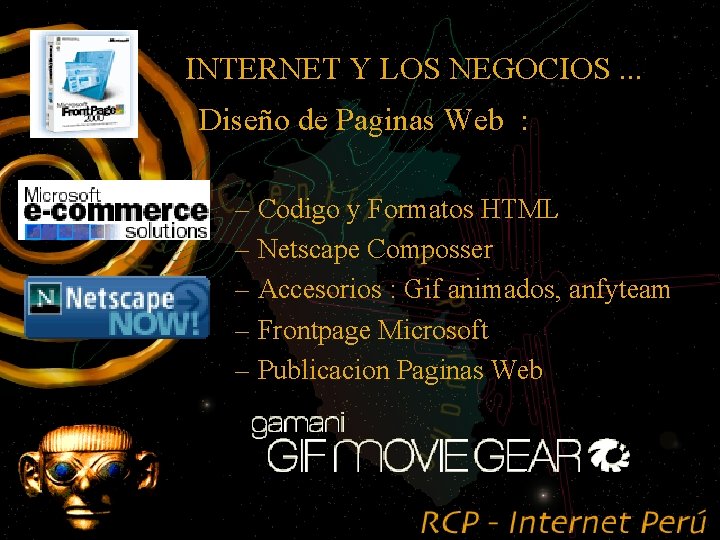 INTERNET Y LOS NEGOCIOS. . . Diseño de Paginas Web : – Codigo y