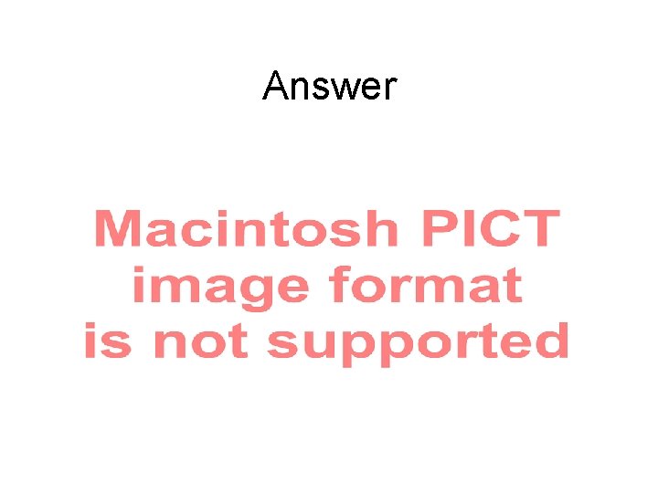 Answer 