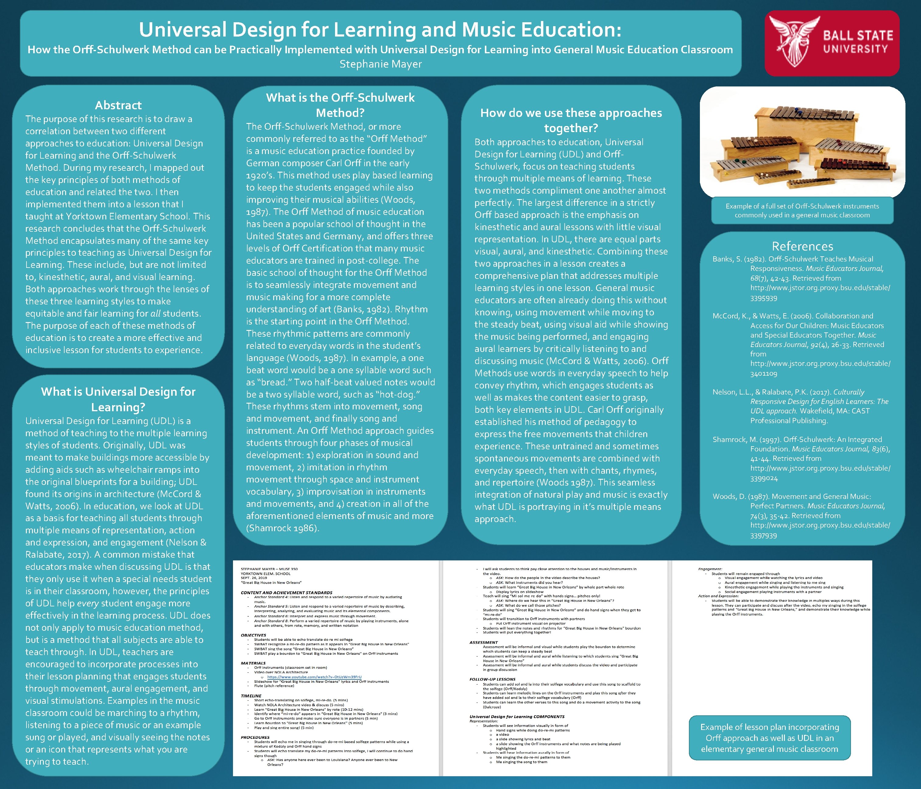 Universal Design for Learning and Music Education: How the Orff-Schulwerk Method can be Practically
