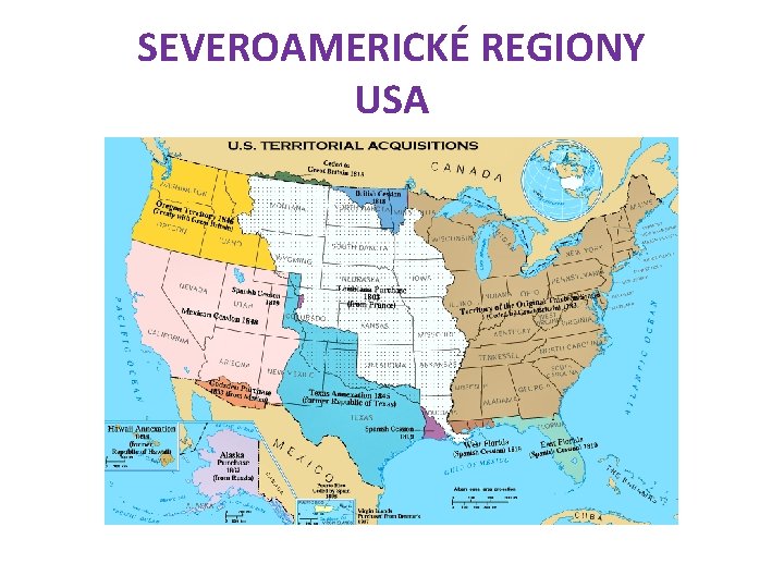 SEVEROAMERICKÉ REGIONY USA 