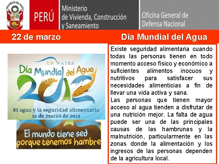 22 de marzo Da Mundial del Agua Existe