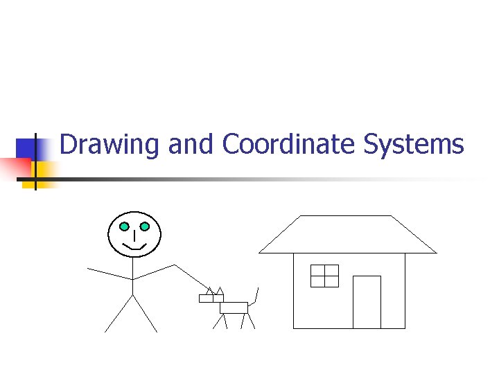 Drawing and Coordinate Systems 