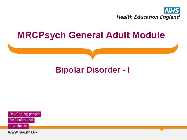 MRCPsych General Adult Module Bipolar Disorder - I 