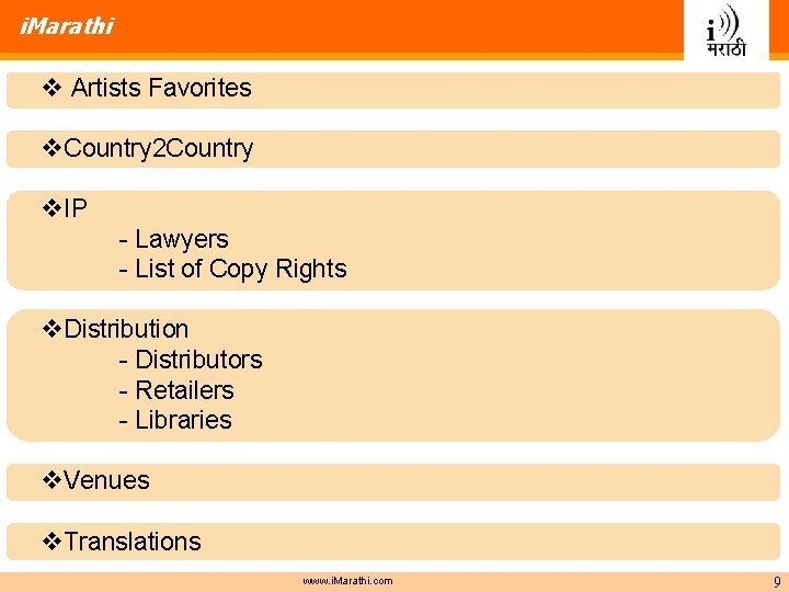 i. Marathi v Artists Favorites v. Country 2 Country v. IP - Lawyers -