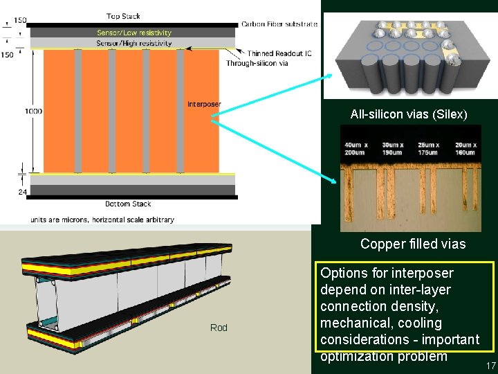 Module Structure All-silicon vias (Silex) Copper filled vias Rod Ronald Lipton, ACES March 4,
