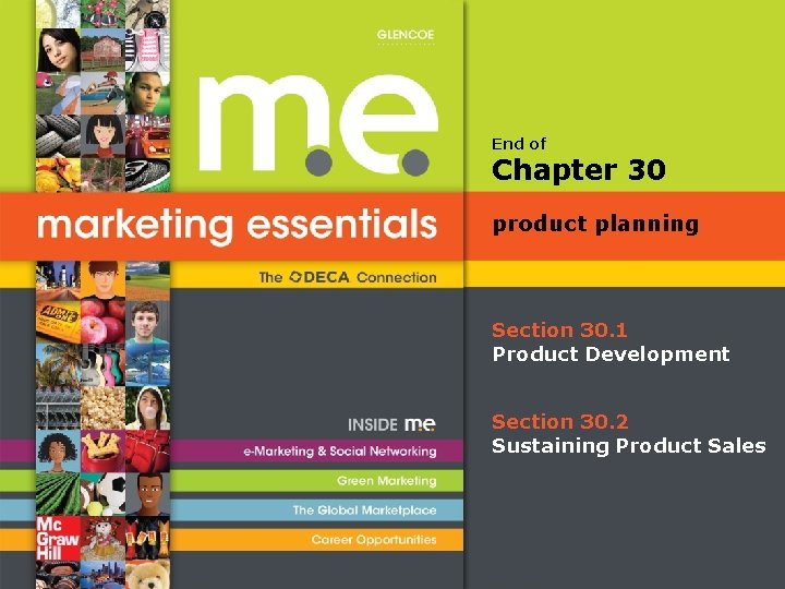 End of Chapter 30 product planning Section 30. 1 Product Development Section 30. 2