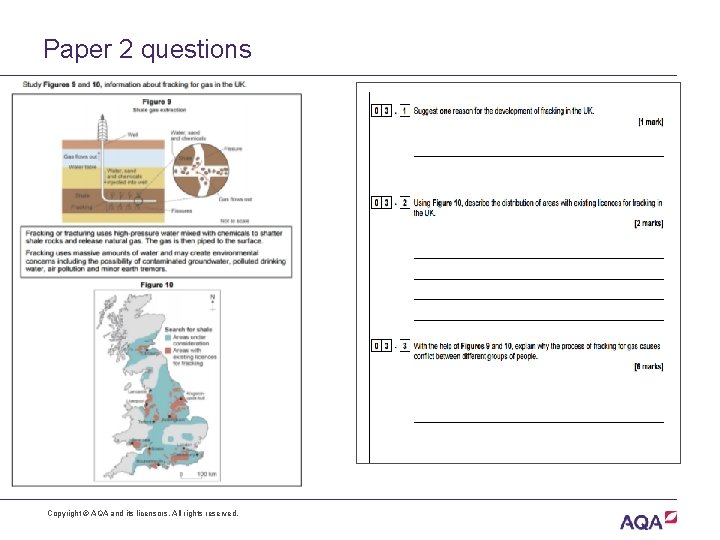 Paper 2 questions Copyright © AQA and its licensors. All rights reserved. 