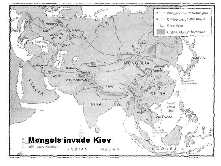 Mongols invade Kiev 