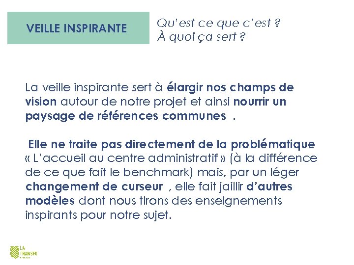 VEILLE INSPIRANTE Qu’est ce que c’est ? À quoi ça sert ? La veille