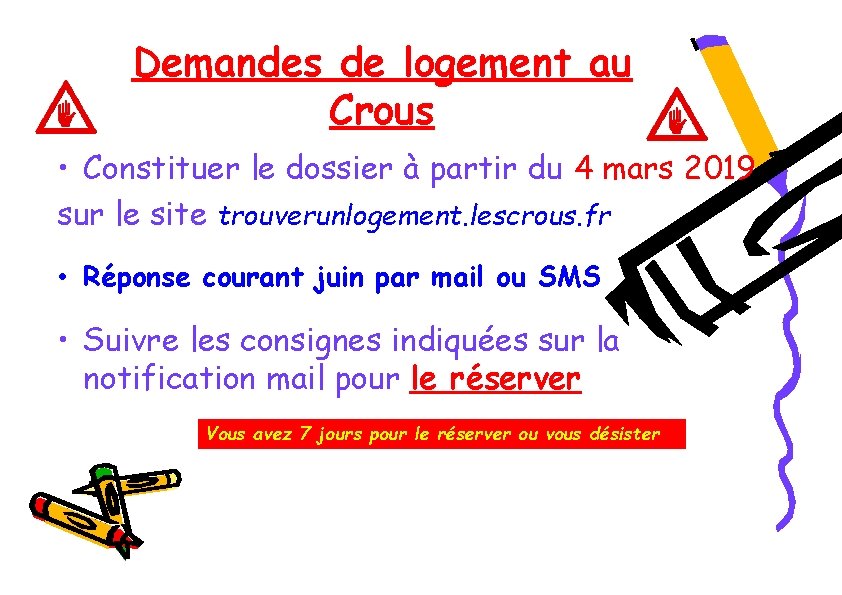 Demandes de logement au Crous • Constituer le dossier à partir du 4 mars