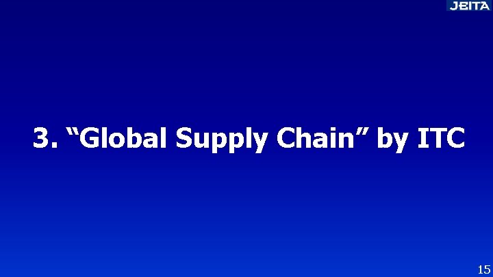 3. “Global Supply Chain” by ITC 15 