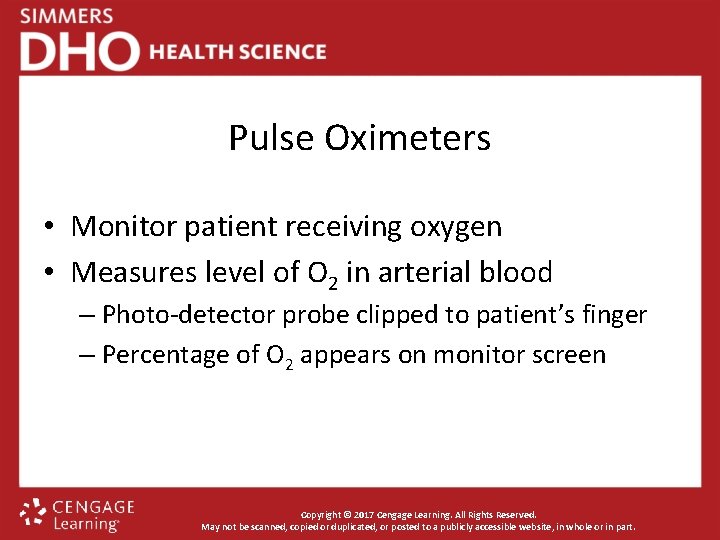 Pulse Oximeters • Monitor patient receiving oxygen • Measures level of O 2 in