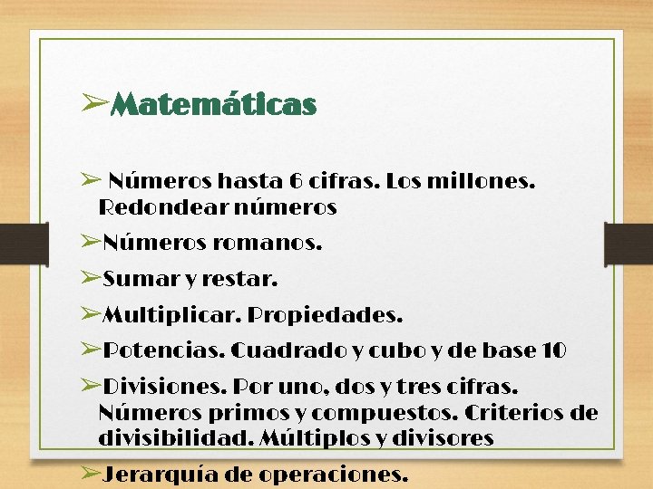 ➢Matemáticas ➢ Números hasta 6 cifras. Los millones. Redondear números ➢Números romanos. ➢Sumar y