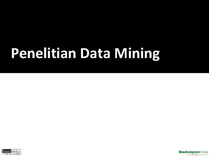 Penelitian Data Mining 