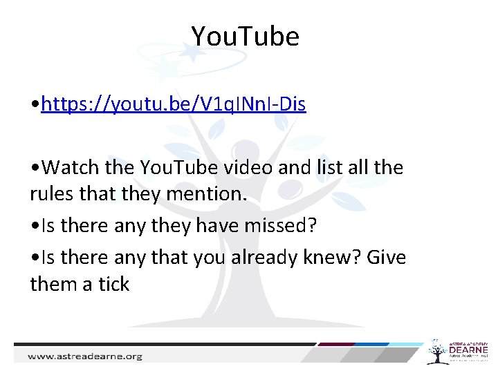 You. Tube • https: //youtu. be/V 1 q. INn. I-Dis • Watch the You. You. Tube • https: //youtu. be/V 1 q. INn. I-Dis • Watch the You.