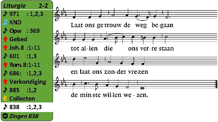 Liturgie 2 -2 ♪ 971 : 1, 2, 3 ♬ KND ♪ Opw :