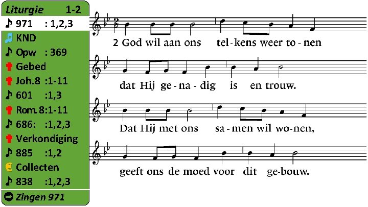 Liturgie 1 -2 ♪ 971 : 1, 2, 3 ♬ KND ♪ Opw :