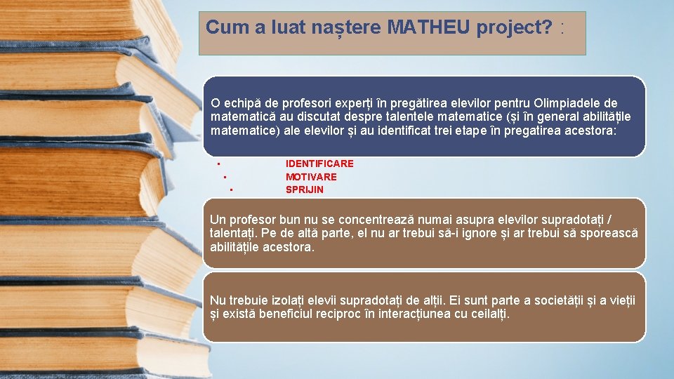 Cum a luat naștere MATHEU project? : O echipă de profesori experți în pregătirea