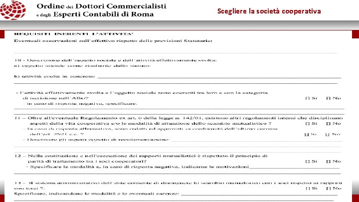 Scegliere la società cooperativa 