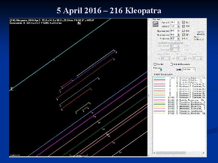 5 April 2016 – 216 Kleopatra 