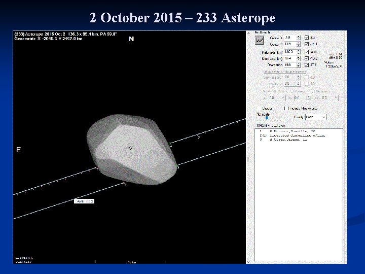 2 October 2015 – 233 Asterope 