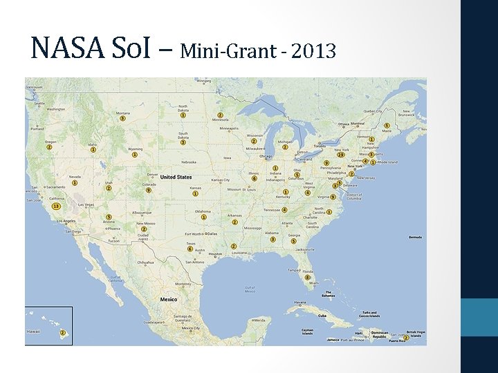 NASA So. I – Mini-Grant - 2013 