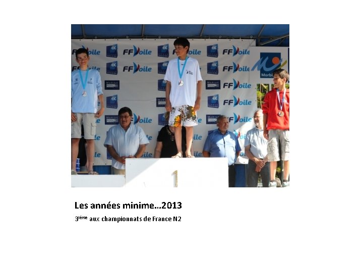 Les années minime… 2013 3 ième aux championnats de France N 2 