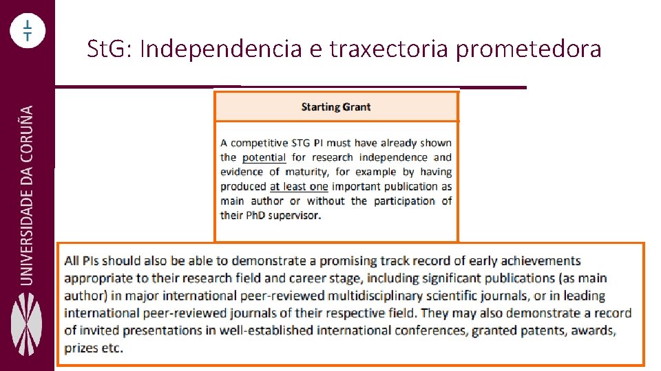 St. G: Independencia e traxectoria prometedora 