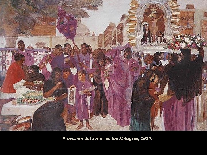 Procesión del Señor de los Milagros, 1924. 