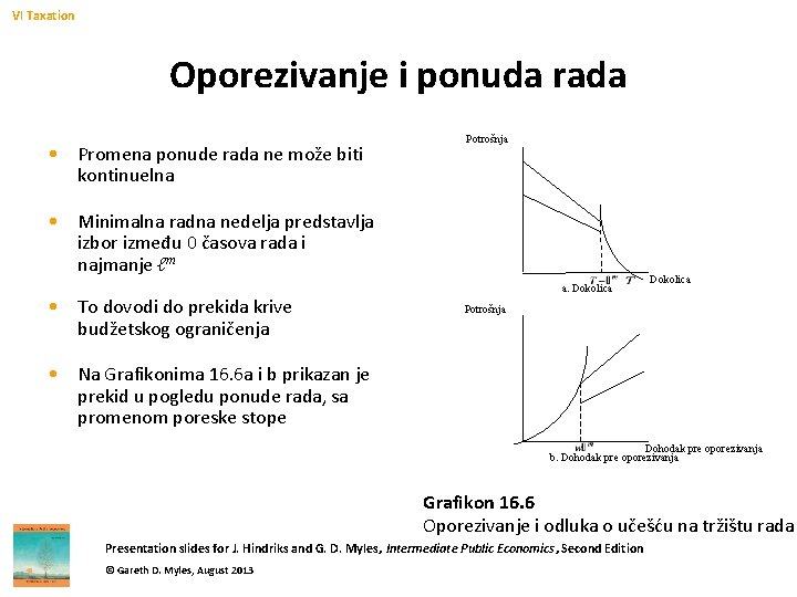 VI Taxation Oporezivanje i ponuda rada • Promena ponude rada ne može biti kontinuelna