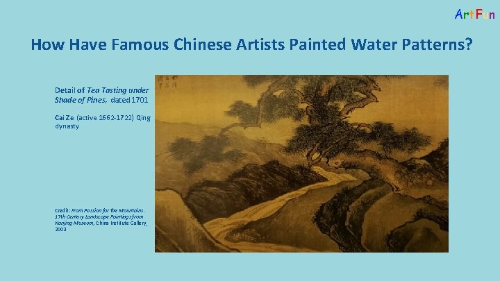 Art. Fun How Have Famous Chinese Artists Painted Water Patterns? Detail of Tea Tasting