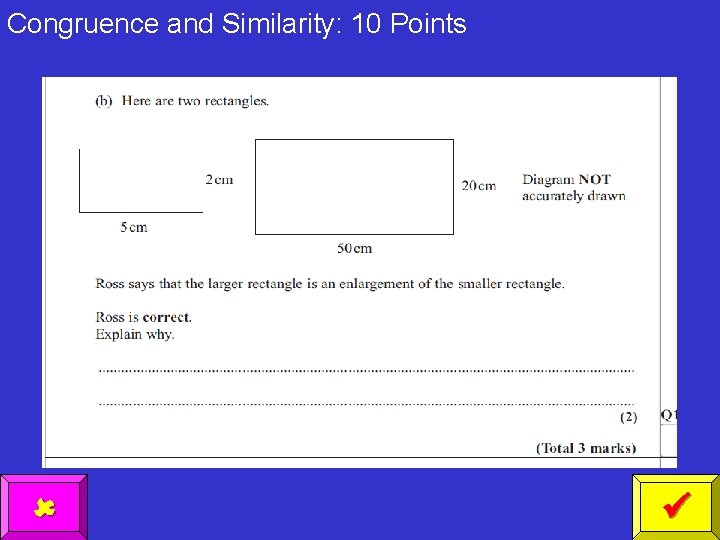 Congruence and Similarity: 10 Points 