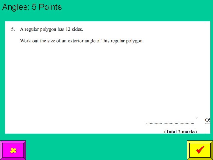 Angles: 5 Points 