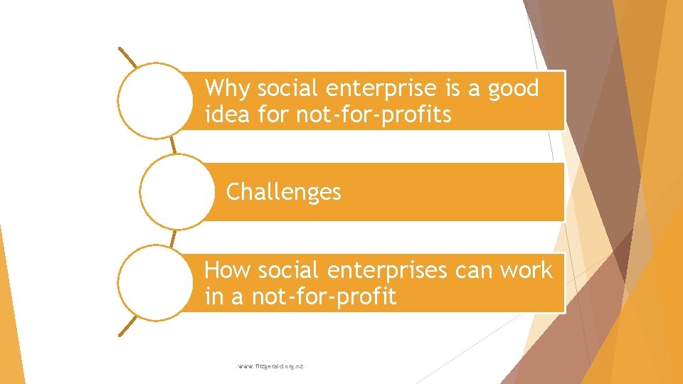 Why social enterprise is a good idea for not-for-profits Challenges How social enterprises can