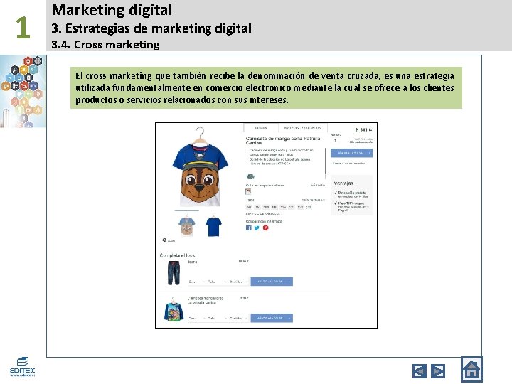 1 Marketing digital 3. Estrategias de marketing digital 3. 4. Cross marketing El cross