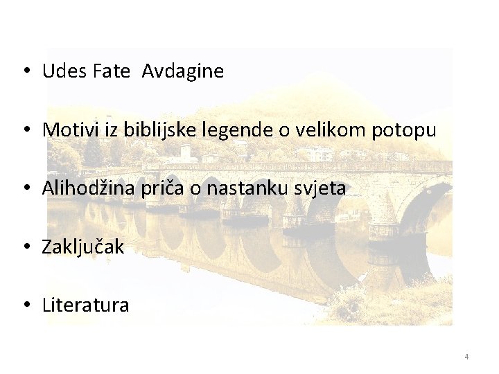  • Udes Fate Avdagine • Motivi iz biblijske legende o velikom potopu •