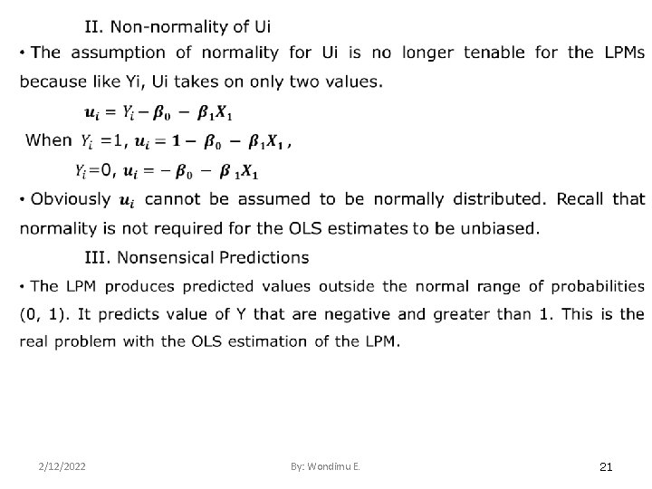 2/12/2022 By: Wondimu E. 21 
