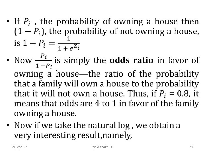  • 2/12/2022 By: Wondimu E. 28 