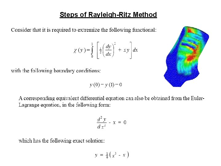 Steps of Rayleigh-Ritz Method 4 