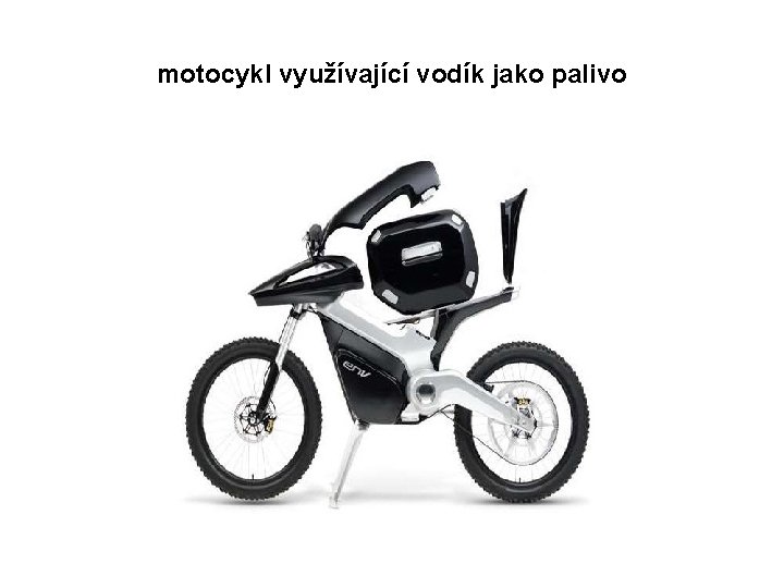 motocykl využívající vodík jako palivo 