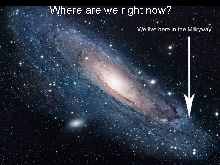 Where are we right now? 