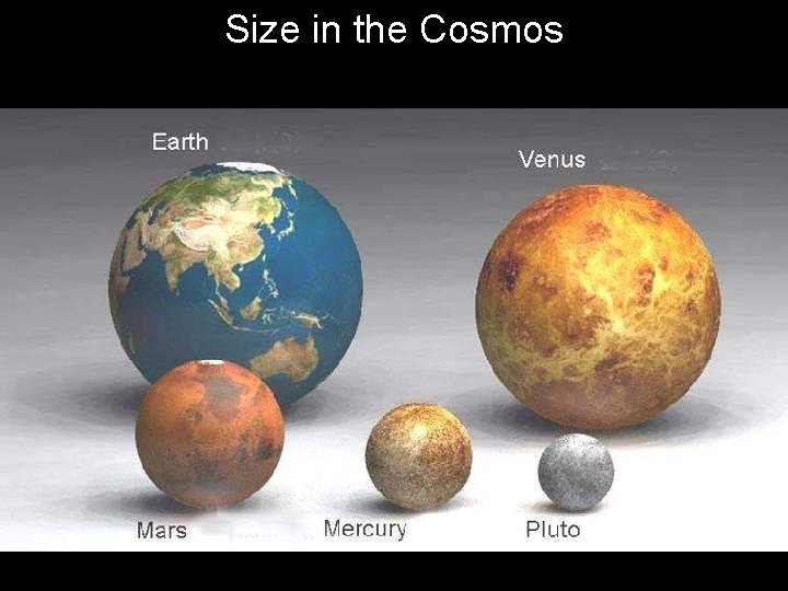 Size in the Cosmos 
