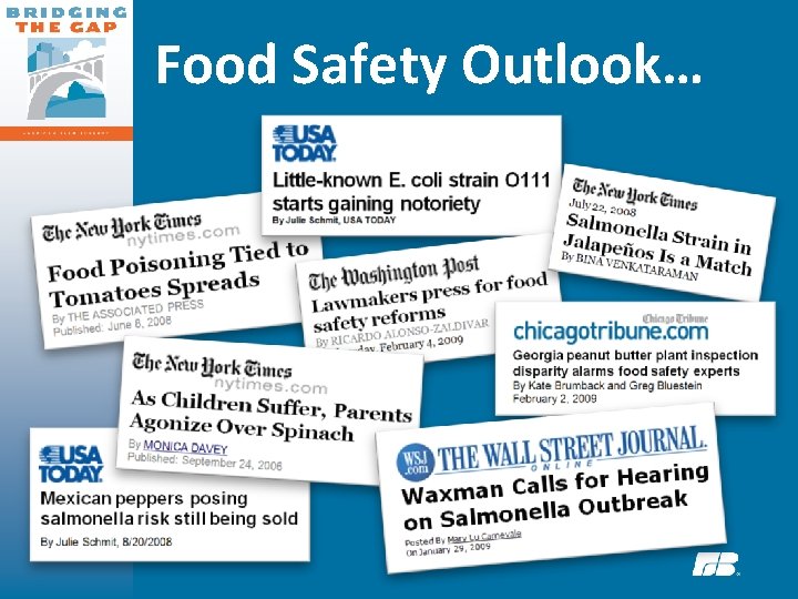 Food Safety Outlook… 