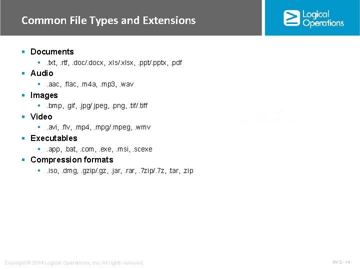 Common File Types and Extensions § Documents §. txt, . rtf, . doc/. docx, Common File Types and Extensions § Documents §. txt, . rtf, . doc/. docx,