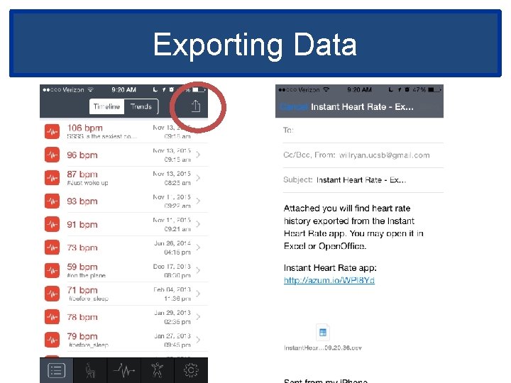 Exporting Data 