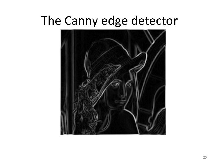 The Canny edge detector 26 
