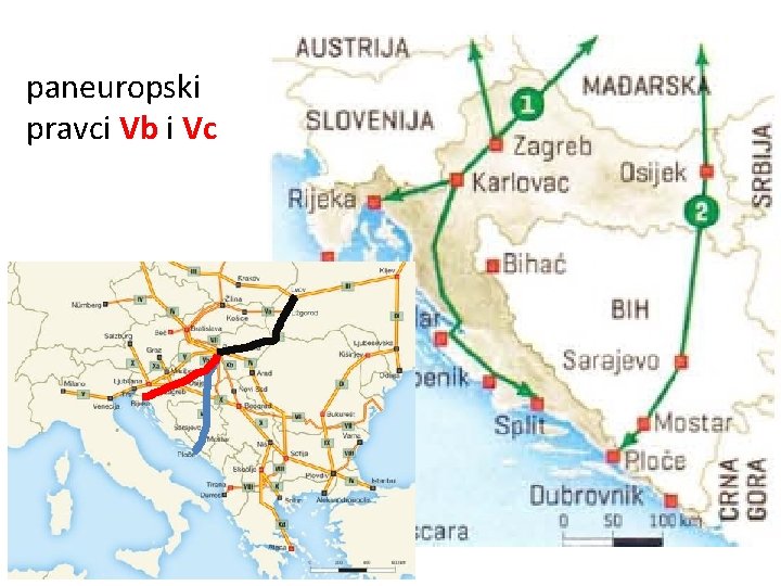 paneuropski pravci Vb i Vc 